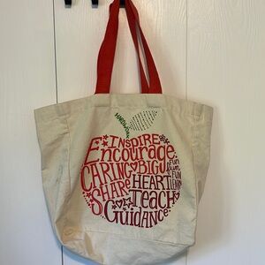 EUC | Teacher Gratitude | Large Canvas Tote